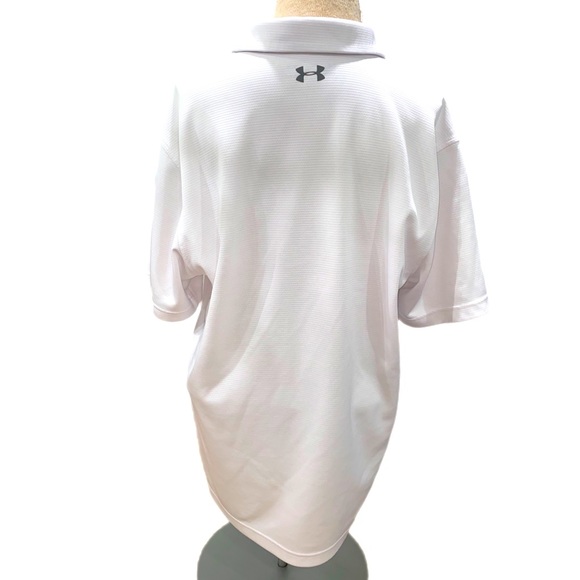 Men’s Under Armour Tech Polo White/Graphite size Large - Picture 3 of 4